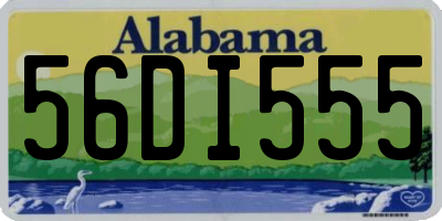 AL license plate 56DI555