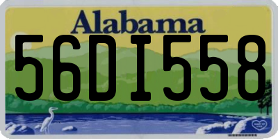 AL license plate 56DI558