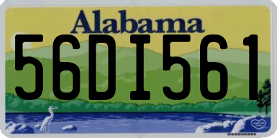 AL license plate 56DI561