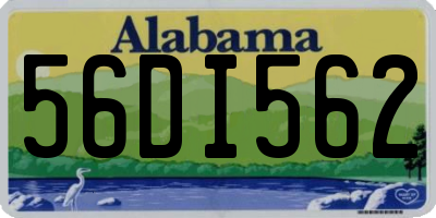 AL license plate 56DI562