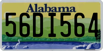 AL license plate 56DI564