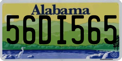 AL license plate 56DI565