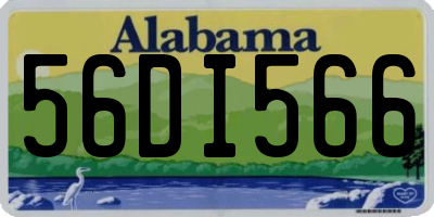 AL license plate 56DI566