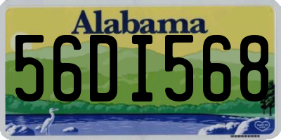 AL license plate 56DI568