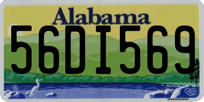 AL license plate 56DI569