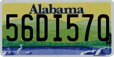 AL license plate 56DI570