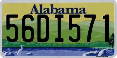 AL license plate 56DI571