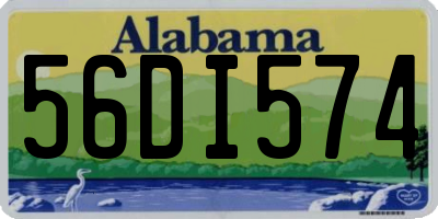 AL license plate 56DI574