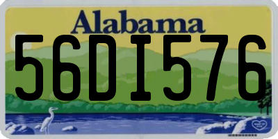 AL license plate 56DI576