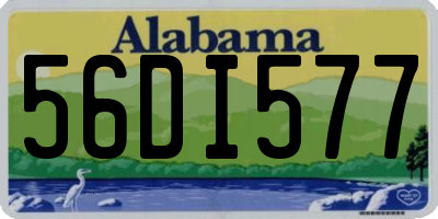 AL license plate 56DI577
