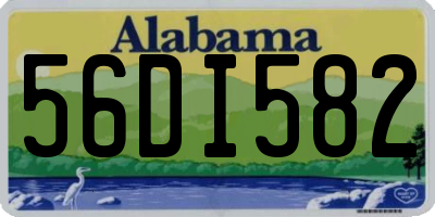 AL license plate 56DI582