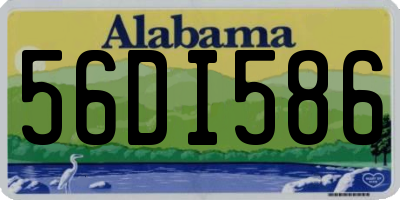 AL license plate 56DI586