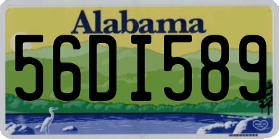 AL license plate 56DI589