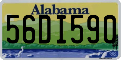 AL license plate 56DI590