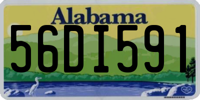 AL license plate 56DI591