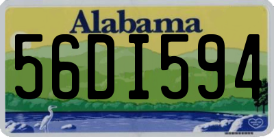 AL license plate 56DI594