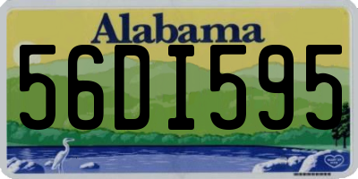 AL license plate 56DI595