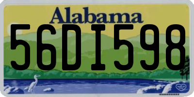 AL license plate 56DI598