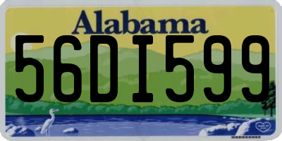 AL license plate 56DI599