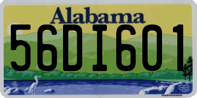 AL license plate 56DI601