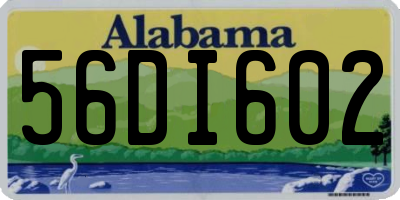 AL license plate 56DI602