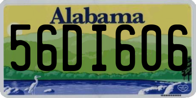 AL license plate 56DI606