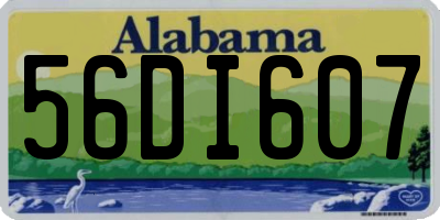 AL license plate 56DI607
