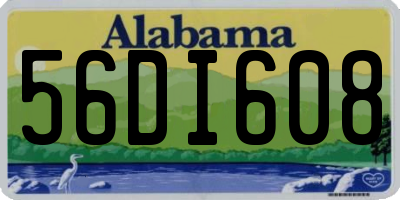 AL license plate 56DI608