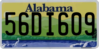 AL license plate 56DI609