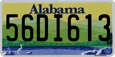 AL license plate 56DI613