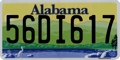 AL license plate 56DI617