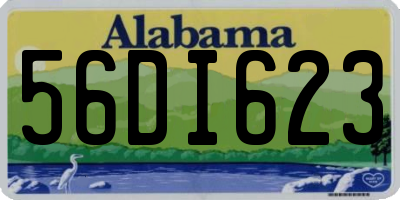 AL license plate 56DI623