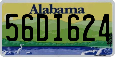 AL license plate 56DI624