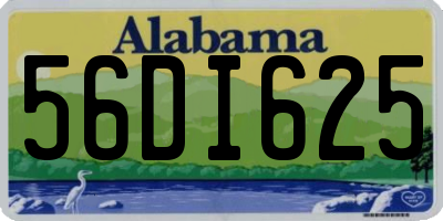 AL license plate 56DI625