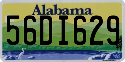 AL license plate 56DI629