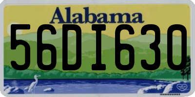 AL license plate 56DI630