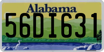 AL license plate 56DI631