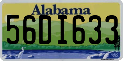 AL license plate 56DI633