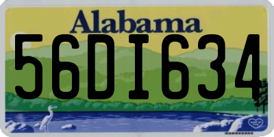 AL license plate 56DI634