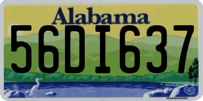 AL license plate 56DI637