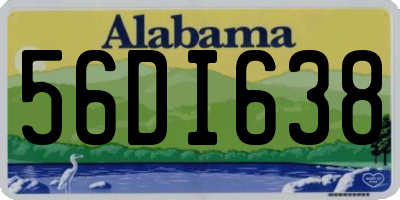AL license plate 56DI638