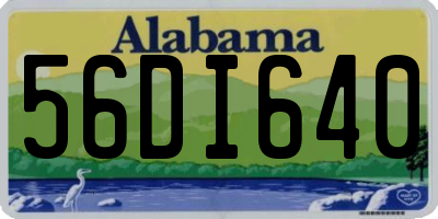 AL license plate 56DI640