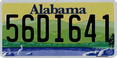 AL license plate 56DI641