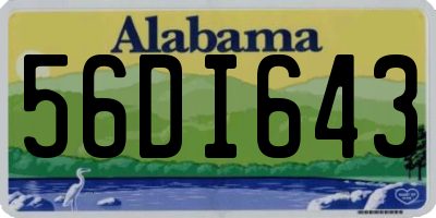 AL license plate 56DI643