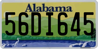 AL license plate 56DI645