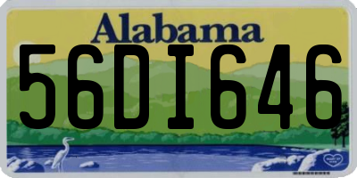 AL license plate 56DI646