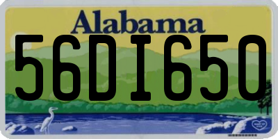 AL license plate 56DI650