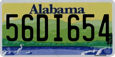 AL license plate 56DI654