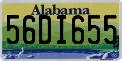 AL license plate 56DI655