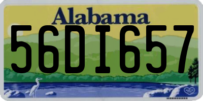 AL license plate 56DI657